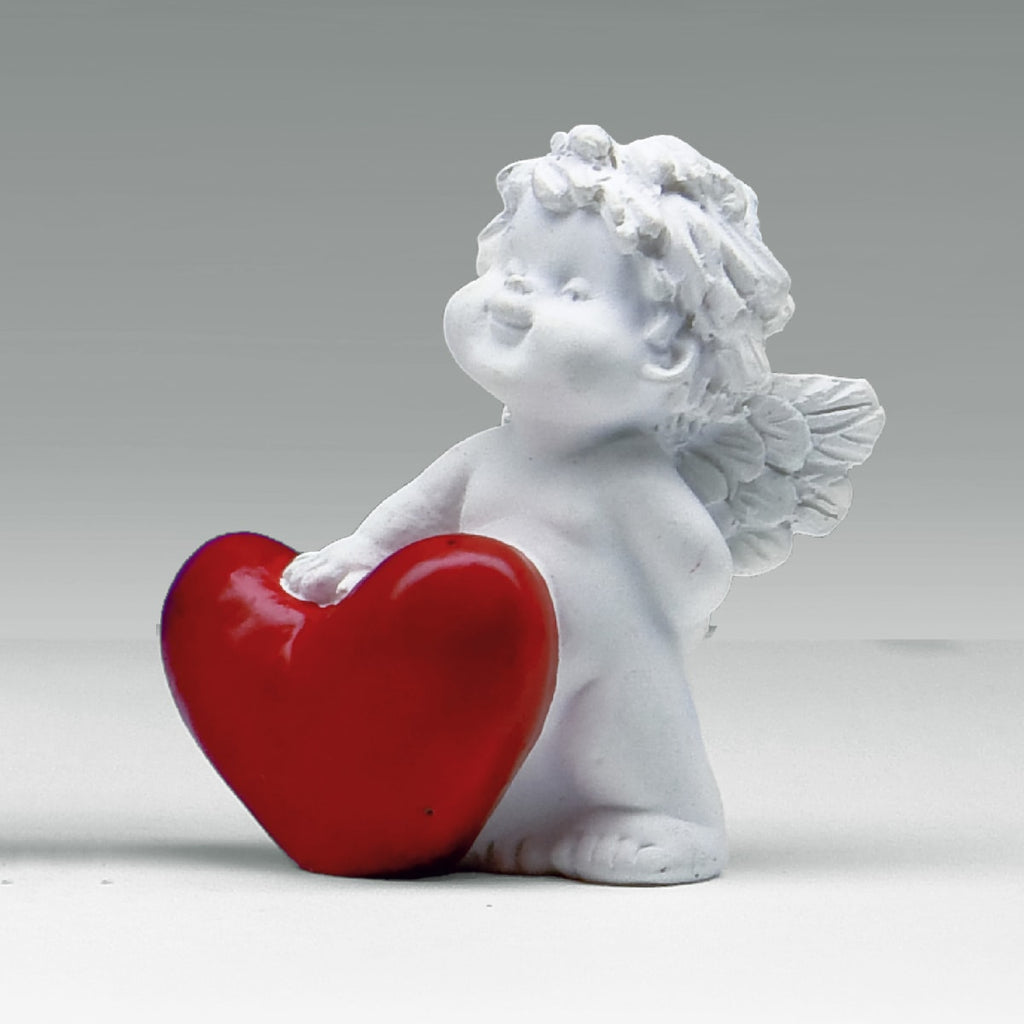Igor mit Spruch Glück, Liebe, Geschenk - Ich hab dich‘ lieb! Mit grossem Herz stehend