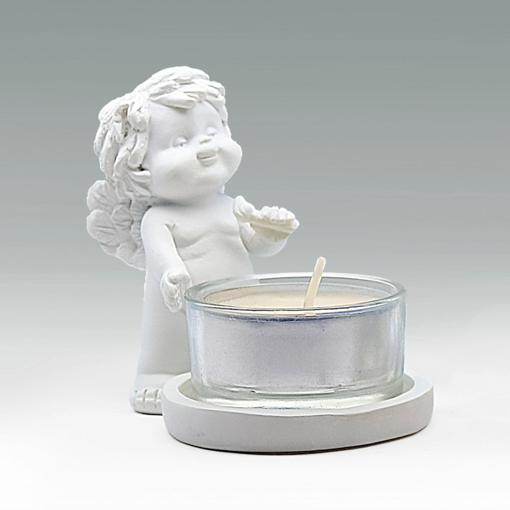 Igor mit Teelicht-Glas Size S - stehend mit Kerze in der Hand