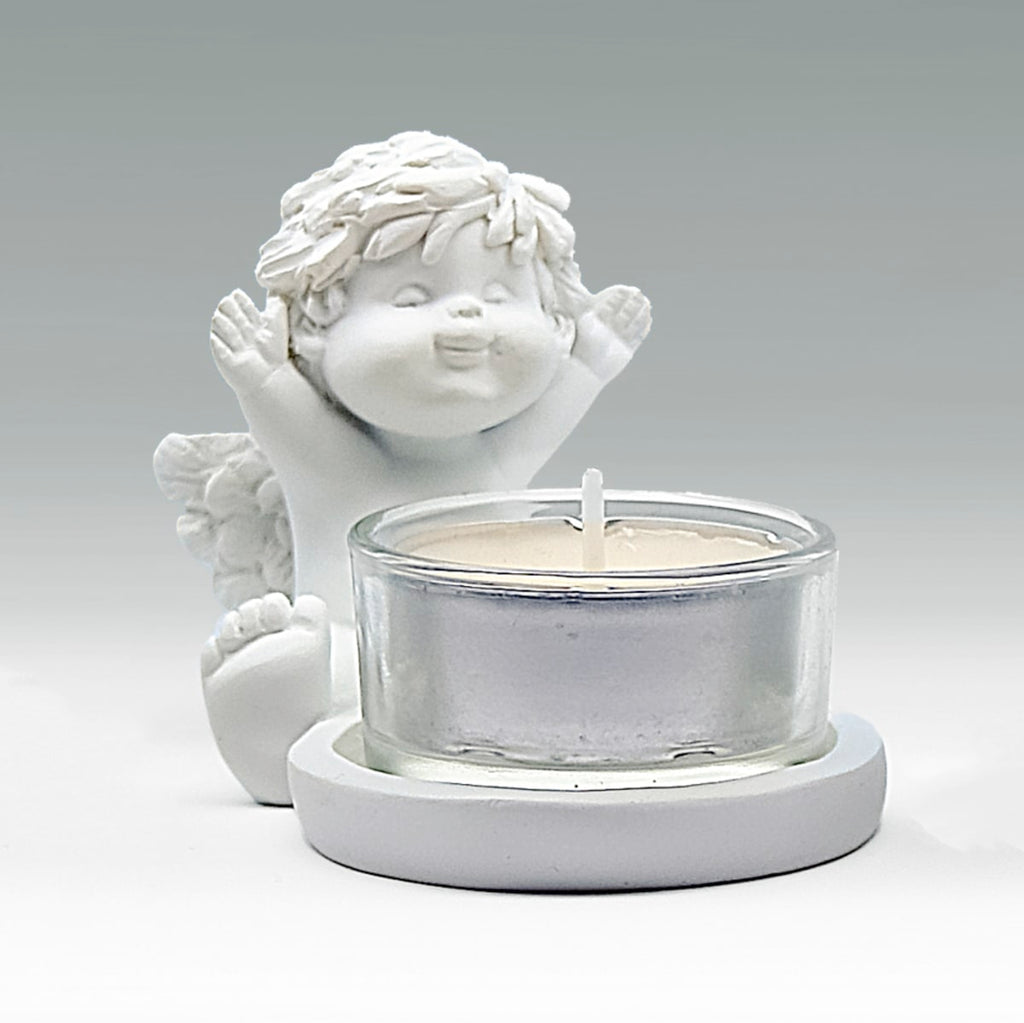 Igor mit Teelicht-Glas Size S - sitzend jubelnd