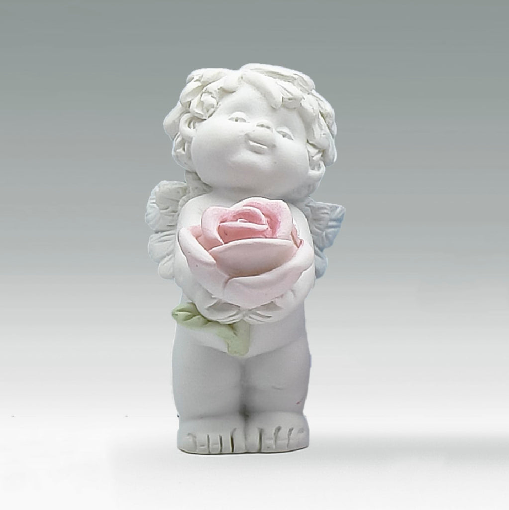 Liebesengel Igor Size Mini - Rose in den Händen