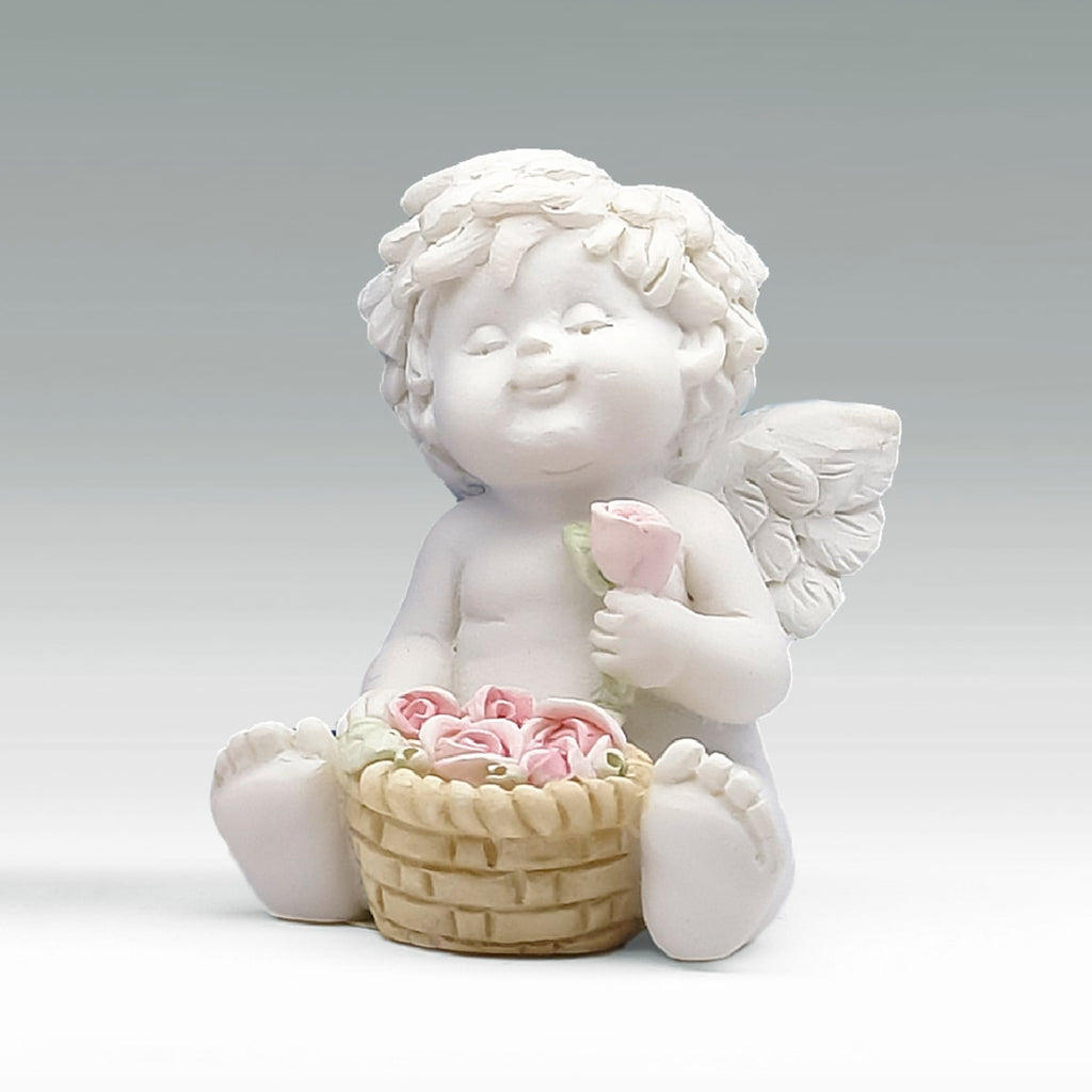 Liebesengel Igor (stehend) Size Mini - sitzend mit Rosenkorb