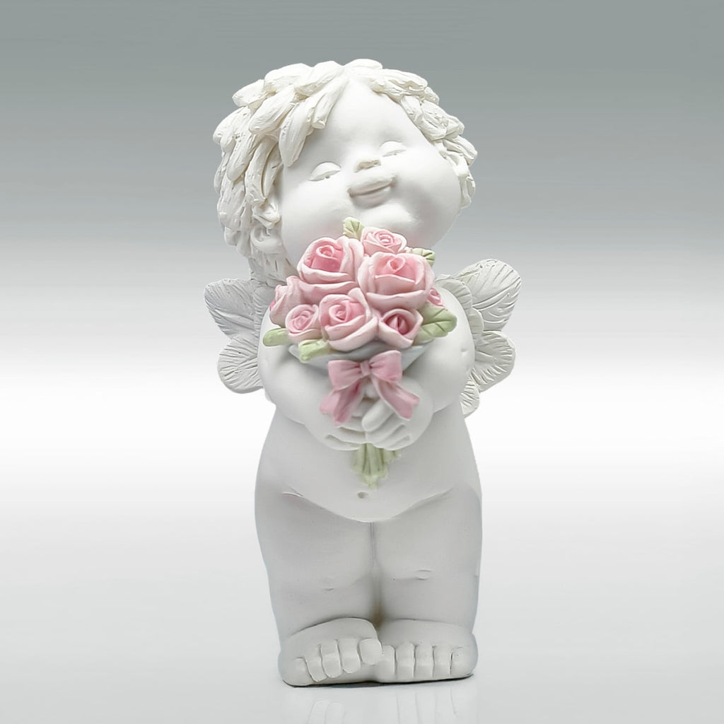 Liebesengel Igor Size L - stehend mit Rosenstrauss