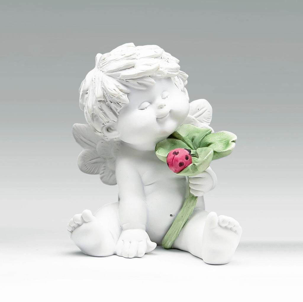 Igor mit Kleeblatt - sitzend mit Kleeblatt in der Hand