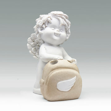 Igor mit Schultasche - mit brauner Schultasche