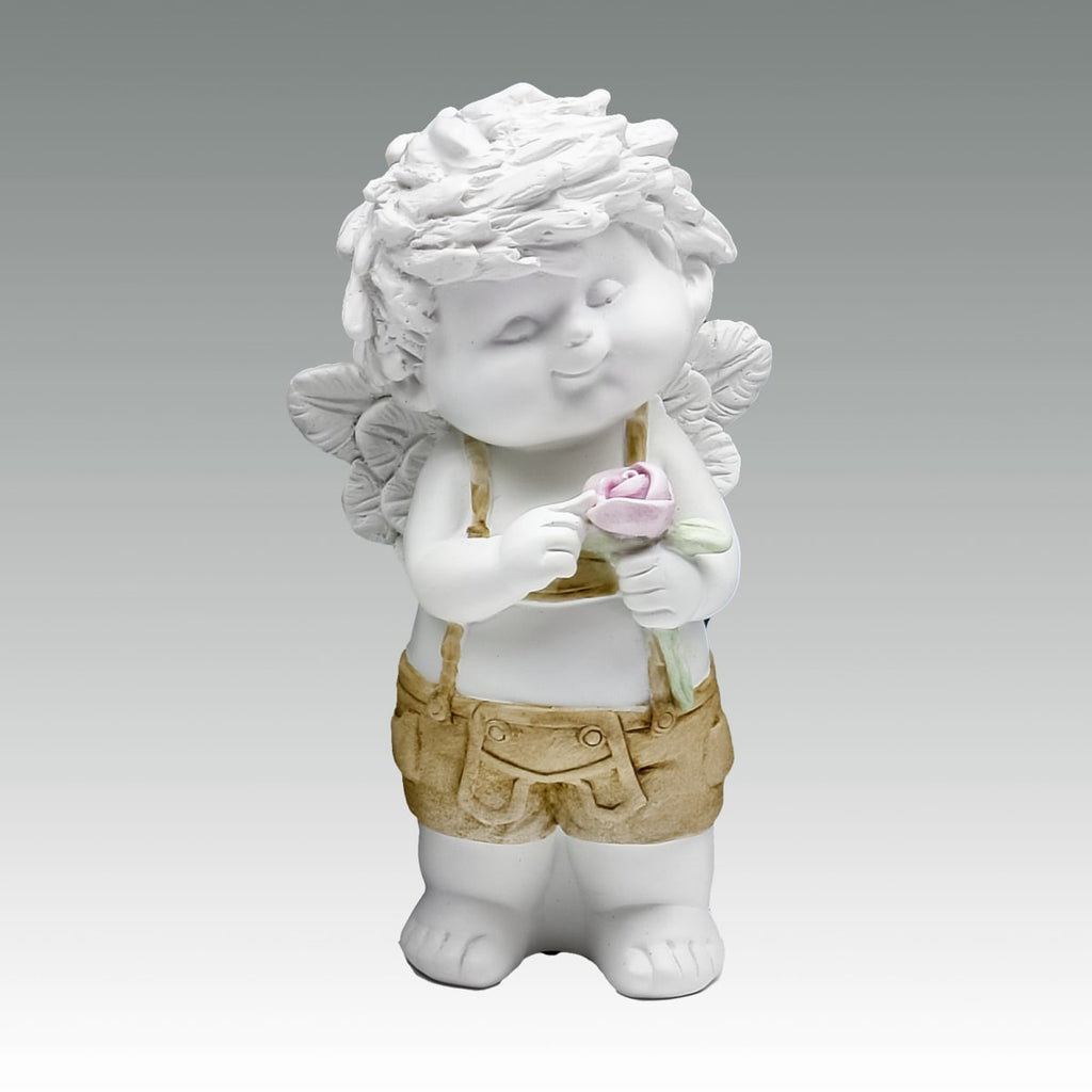 Trachtenengel Igor Size L - mit Rose in der Hand