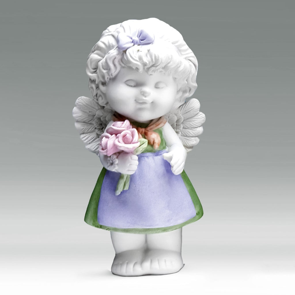 Trachtenengel Olga Size L - mit Blumenstrauss