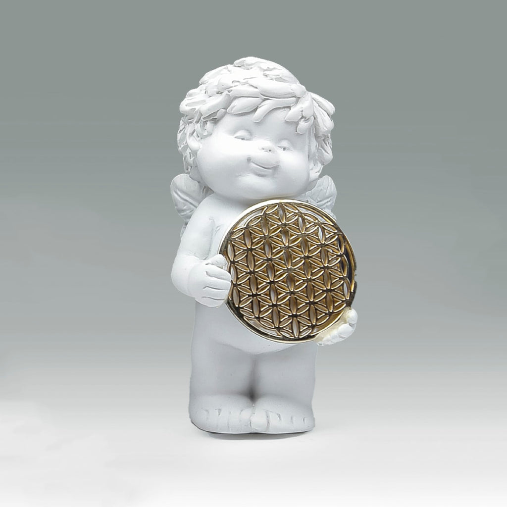 Igor mit Blume des Lebens in gold Size S - fest vor dem Körper haltend