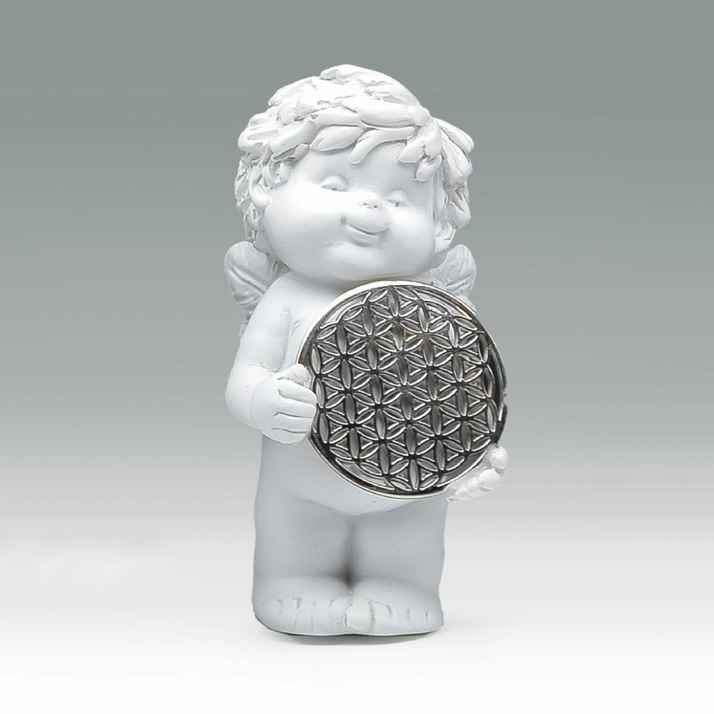 Igor mit Blume des Lebens in silber Size S - fest vor dem Körper haltend