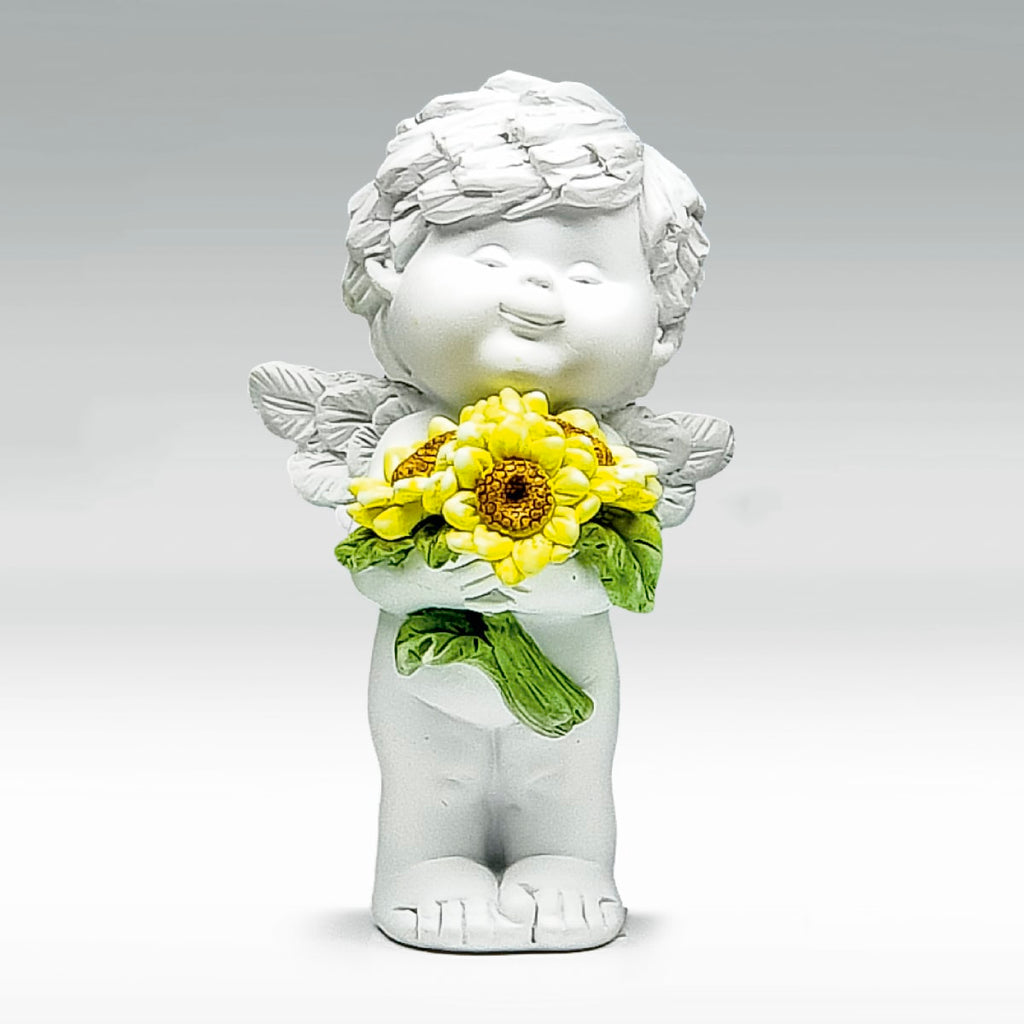 Igor mit Sonnenblume Size M - mit Blumenstrauss vor dem Körper