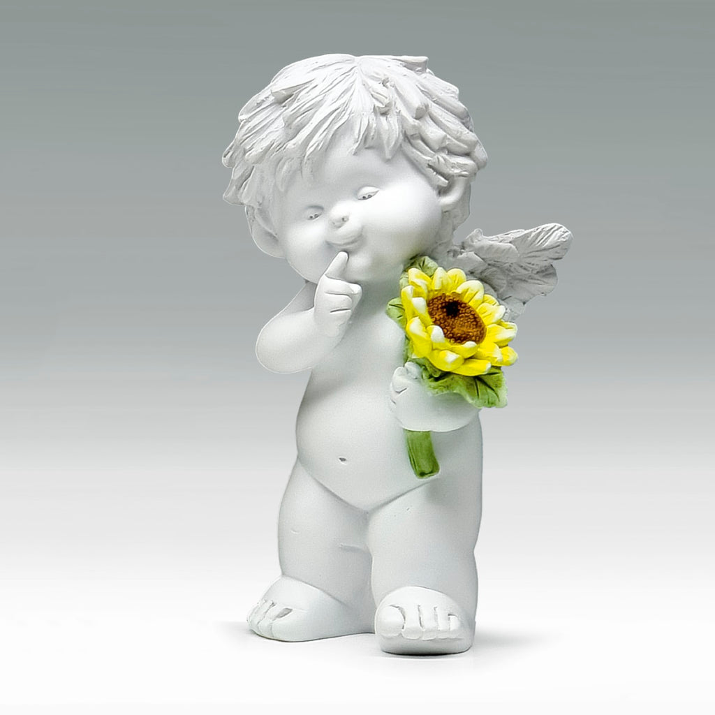 Igor mit Sonnenblume Size L - stehend nachdenklich mit Sonnenblume 
