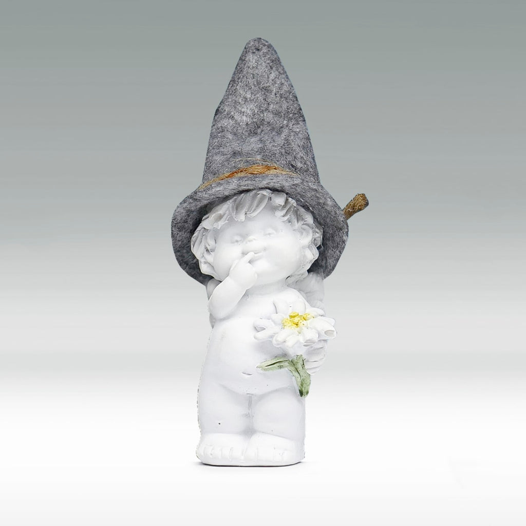 Igor mit Filzhut Size S - stehend mit Edelweiss in der linken Hand