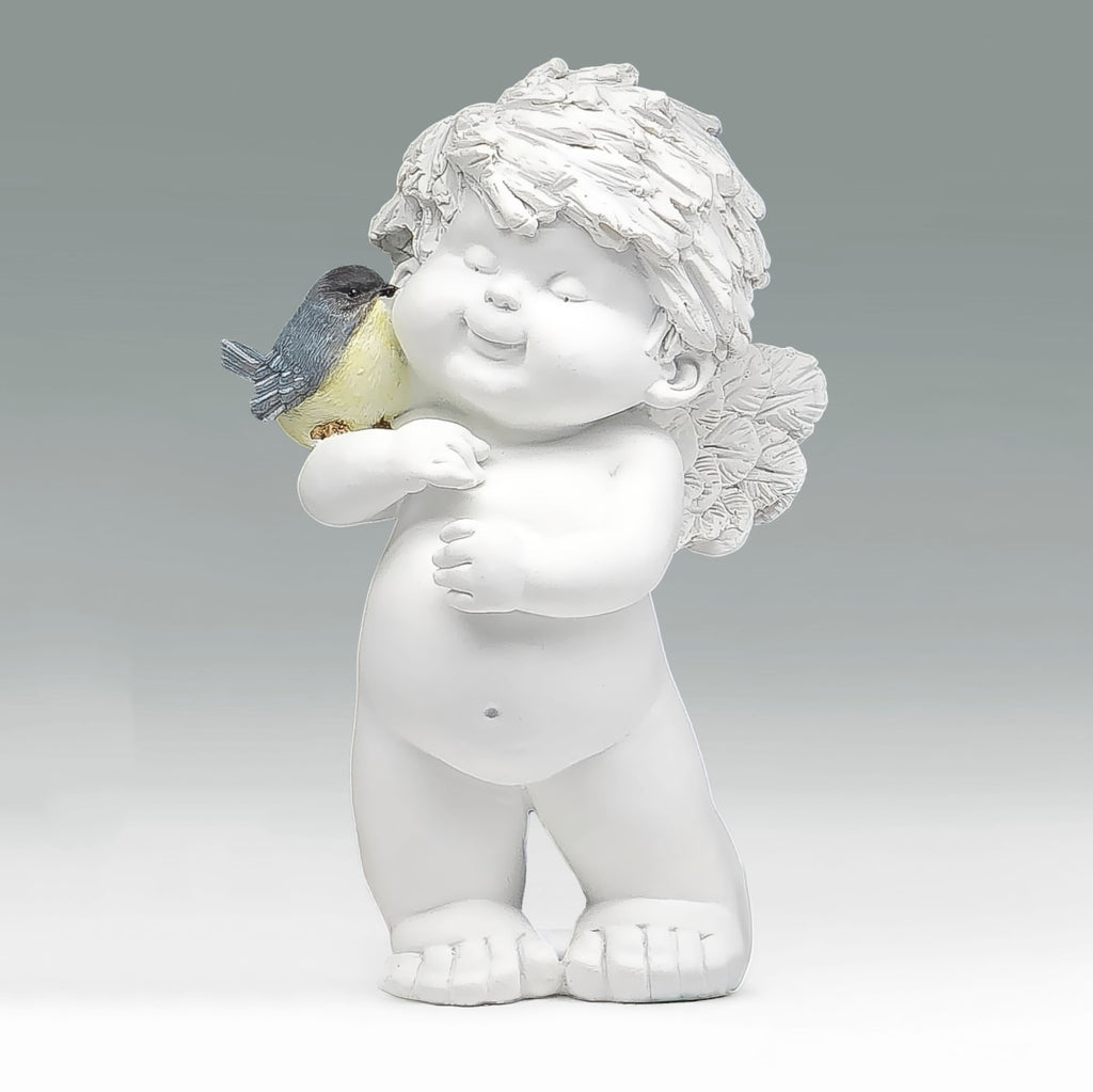 Igor mit Vogel  - stehend mit Vögelchen auf der Schulter