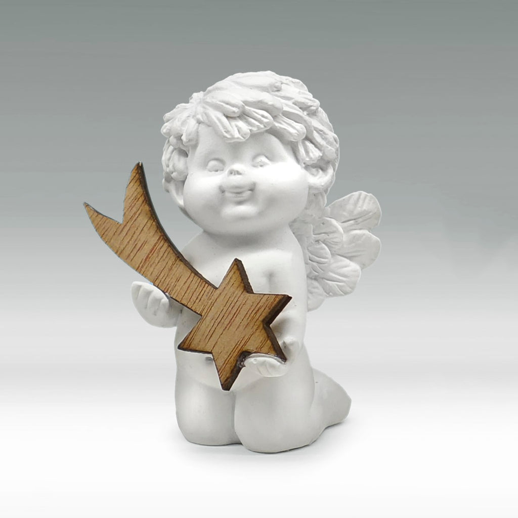 Igor mit Holzstern Size S - kniend mit Holzstern mit Schweif